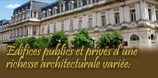Public and private buildings with amazing architectonic works