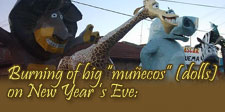 Burning of big &ldquo;mu&ntilde;ecos&rdquo; (dolls) on New Year &rsquo;s Eve